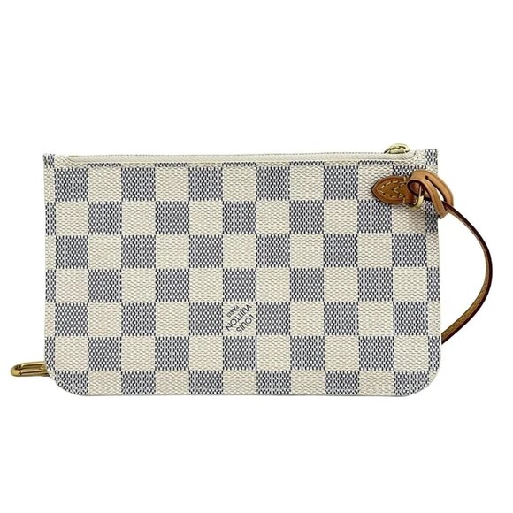 LOUIS VUITTON - Azur Damier Pouch Damier Canvas 409-052925 - Picture 2 of 4